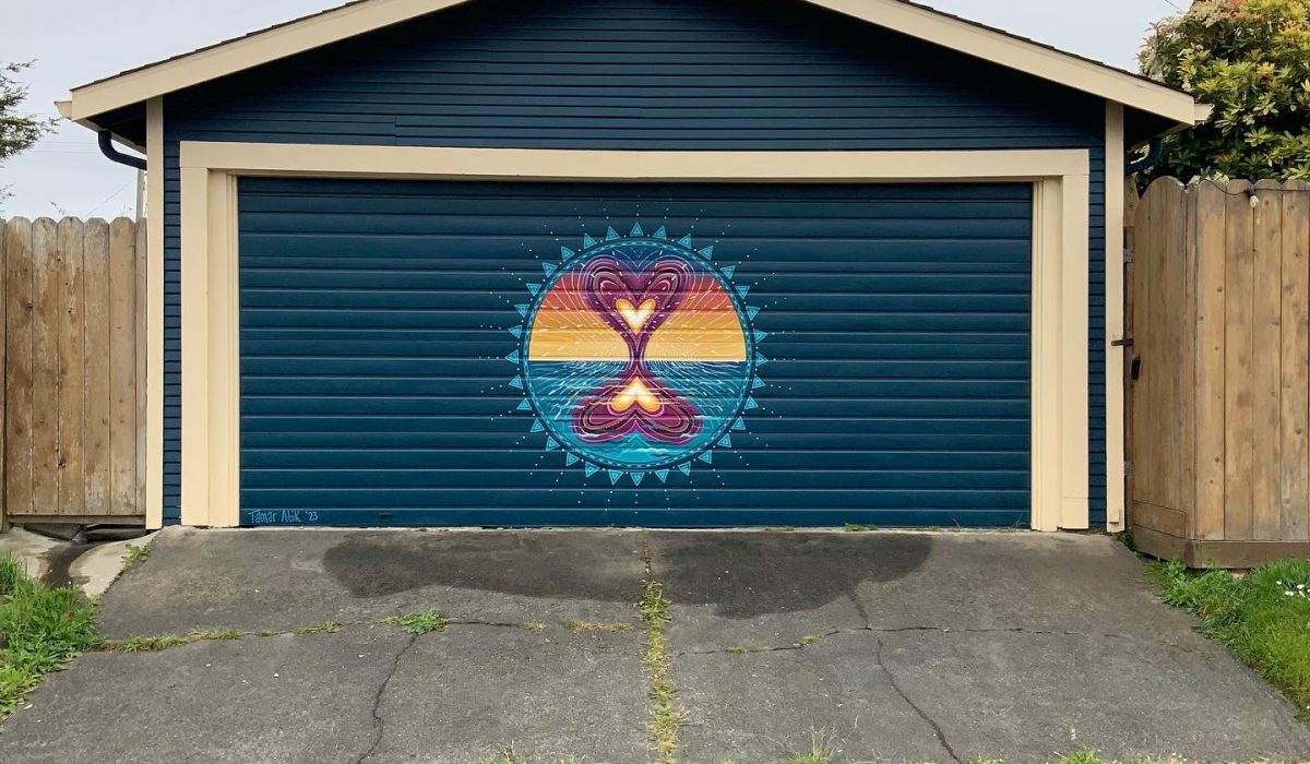 Love heart Mural
