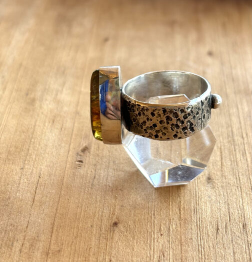 Amber Teardrop Ring - Image 2