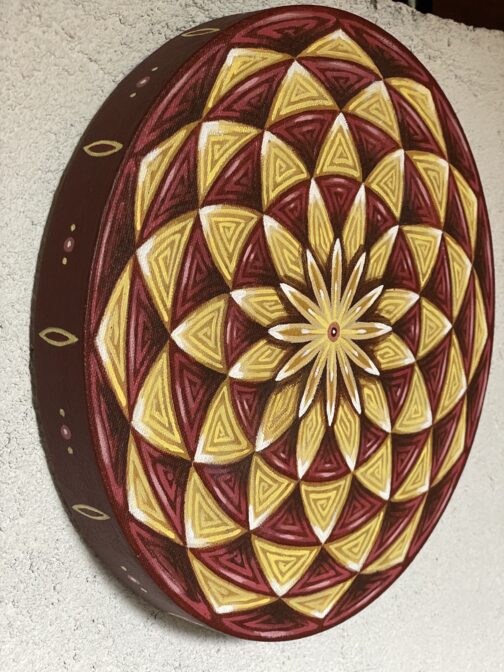 Mini Mandala, Yellow Tones. - Image 2