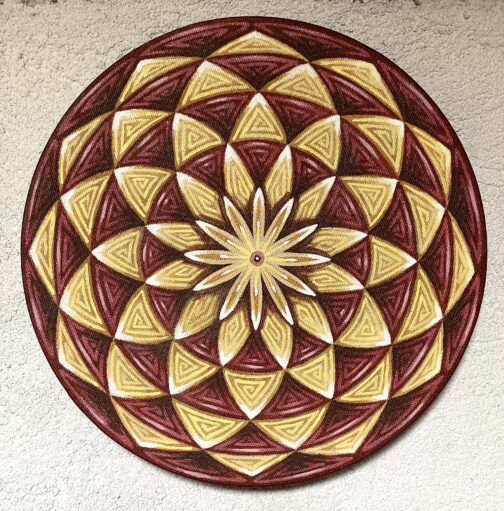Mini Mandala, Yellow Tones. - Image 3