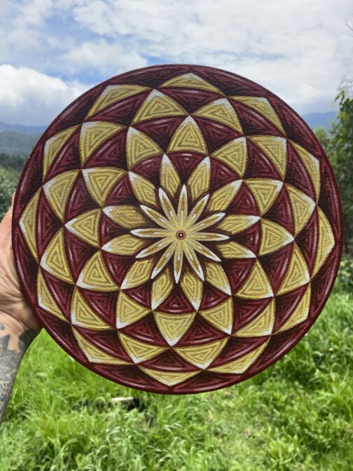 Mini Mandala, Yellow Tones.